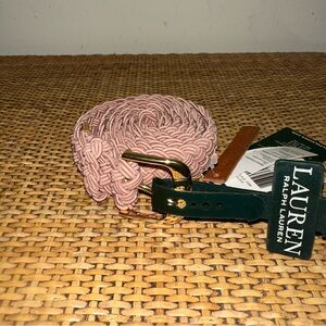 Lauren Ralph Lauren Women’s Size XL Woven Belt Pink Western Barbie Core Boho